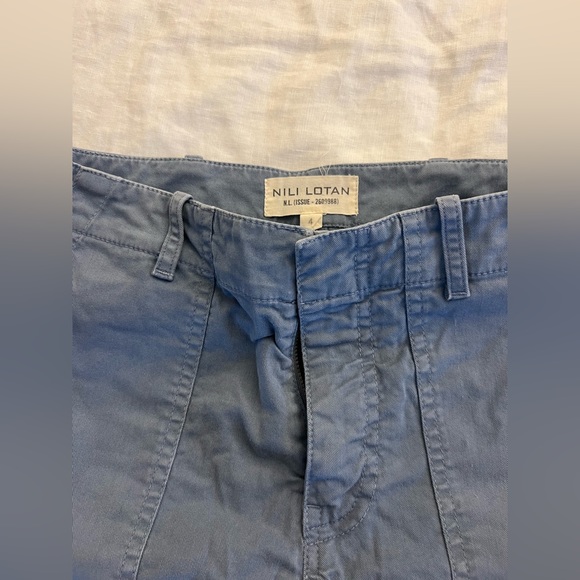 Nili Lotan Cropped Military Pants - Light Blue size 4 - Picture 4 of 4
